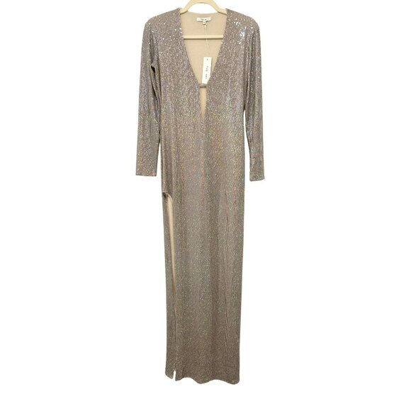 The Sei $679 Frost Crystals Keyhole Maxi Formal Dress Size Small NWT - Picture 5 of 10